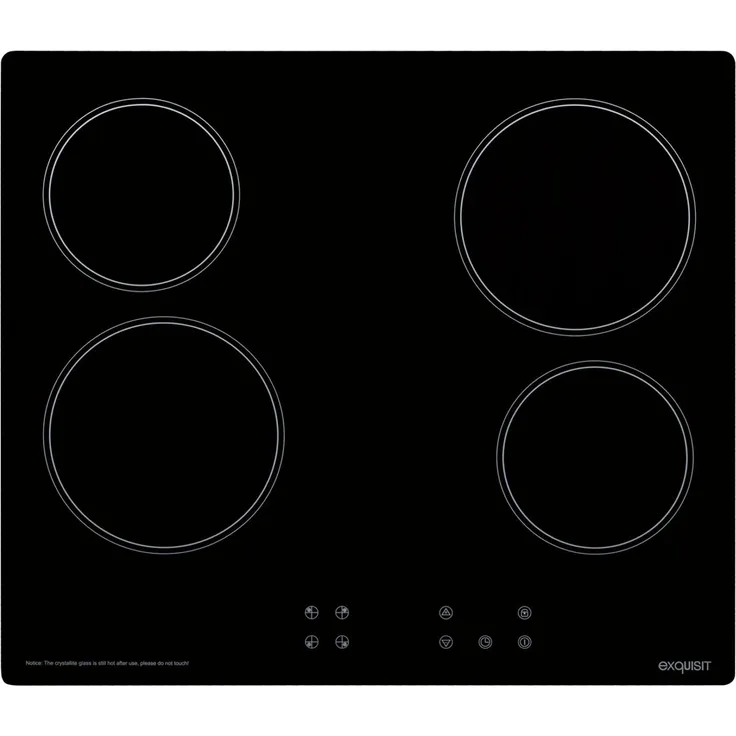 Exquisit EKC 601-2 Elektro-er - Schwarz, Kochfeld, Autark Ja, Betriebsart Strahlungsheizung