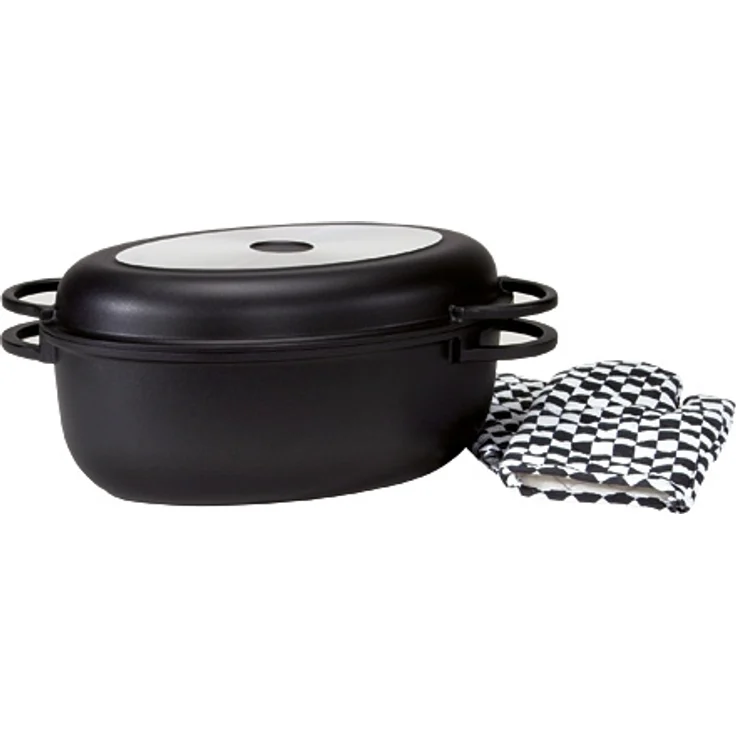Krüger 23040 Multi-Bräter Aluguss mit Grilldeckel, 38 cm – Bild 1