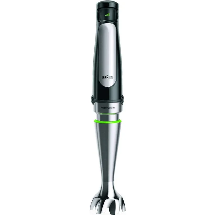 Braun Multiquick 7 MQ 7075X Stabmixer, 1000 W, mit ActiveBlade-Technologie, Pürierstab, Schneebesen & Küchenmaschine, inkl. 8-teiligem Zubehör Set, schwarz-edelstahl – Bild 2