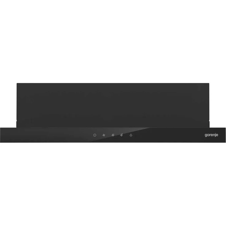 Gorenje Essential TH64E4BG, Motorhaube, ausziehbar, Breite: 60 cm, Tiefe: 30.6 cm, Absaugung und Rückführung (mit zusätzlichem Rückführungsset), Schwarz – Bild 2