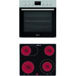 Bauknecht HEKO P200 Herd-Kochfeld-KombinationGlaskeramik-Kochfeld (60 cm) Pyrolyse-SelbstreinigungssystemSlow CookingPowerHeißluftSchnellaufheizen