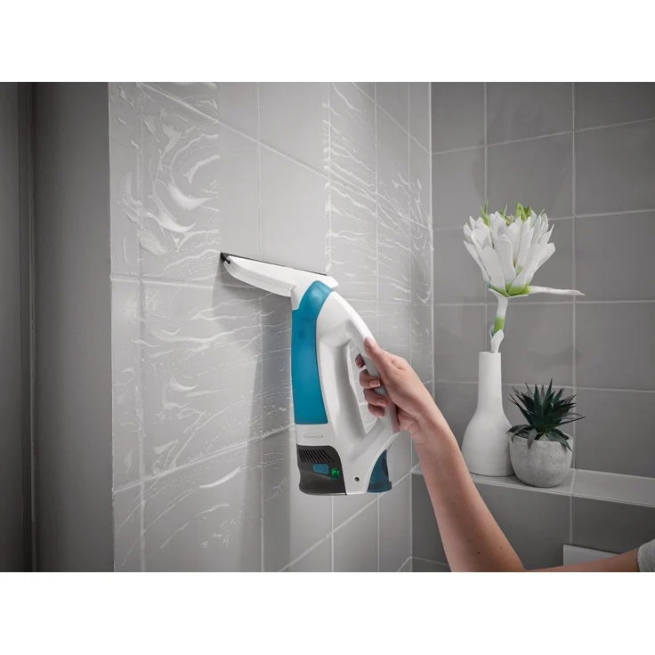 Leifheit Aquanta Click 51025 Fenstersauger, 30 min Akkubetrieb, StandBy-Automatik, 85 m² Reinigungsfläche pro Akkuladung, türkis-weiß – Bild 5