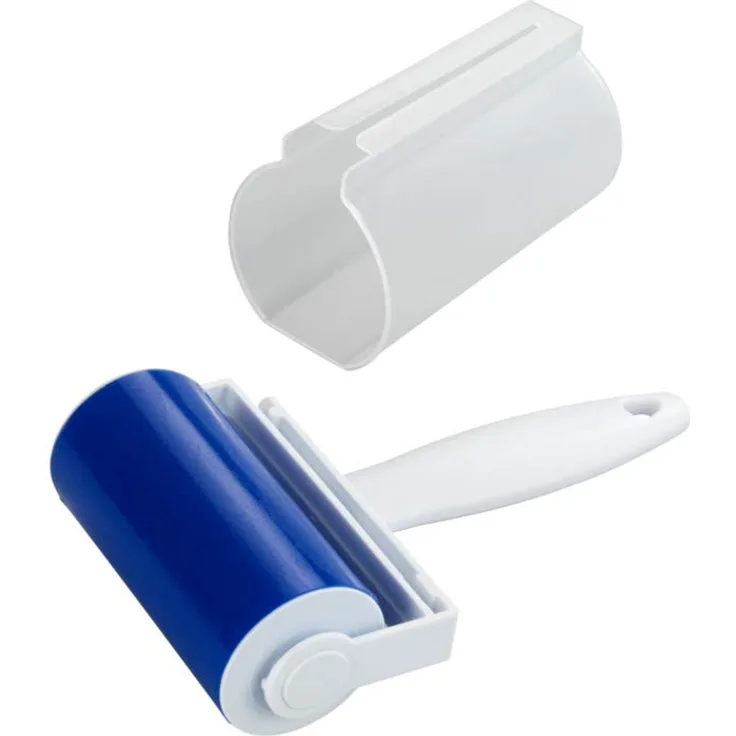 WENKO 65002100 Dauerkleiderrolle Easy mit Hülle, Fusselrolle, abwaschbar, Polypropylen, 6.5 x 19.5 x 6.5 cm, Weiß