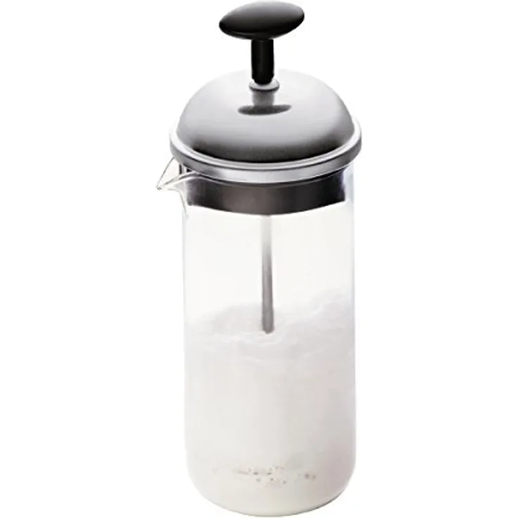 Bodum CHAMBORD Milchschäumer (Manuelles Aufschäumen, 0,08 liters) schwarz
