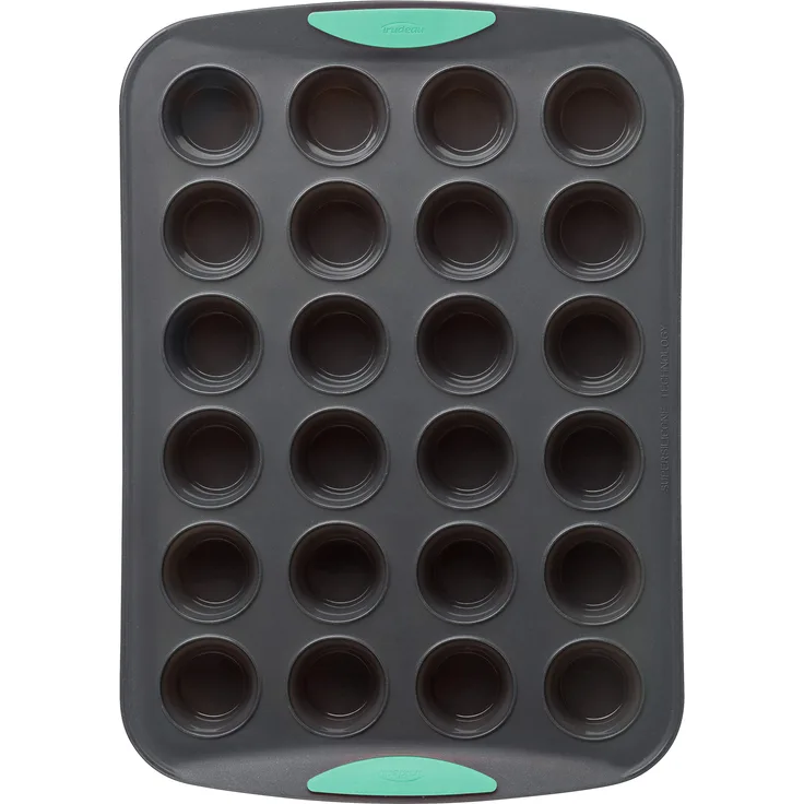 Trudeau 5115196M Structure Silicone Pan Muffin-Backform, Silikon, Grau,Mint