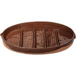 Alecook OVT50 Bräter, oval, gestreckt, 50 cm, Schlamm