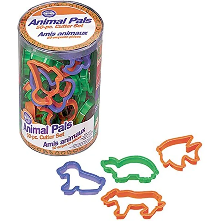 Wilton 2304-1055 Keks Ausstecher Set Tiere, 50-Teilig