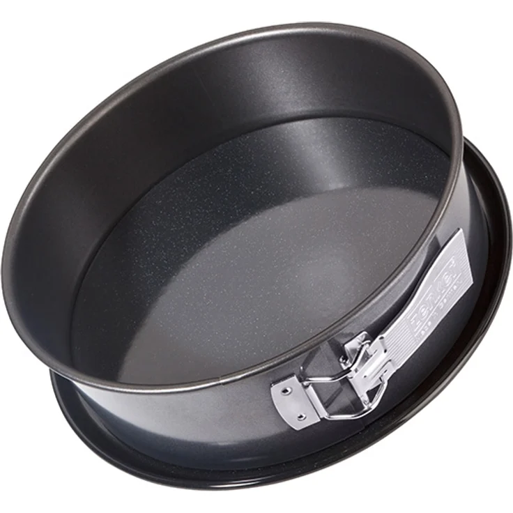 Zenker Springform mit Transporthaube Durchmesser 28 cm DELUXE, Backform mit emailliertem Flachboden und Tragehaube, runde Kuchenform für saftigen Kuchen to go (Frabe: Schwarz metallic), Menge: 1 Stück – Bild 2