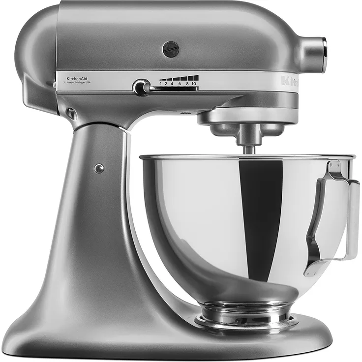 KitchenAid 5KSM95PSECU, Küchenmaschine, Direktantrieb, 275 Watt, silber, Serie: 5KSM95PS
