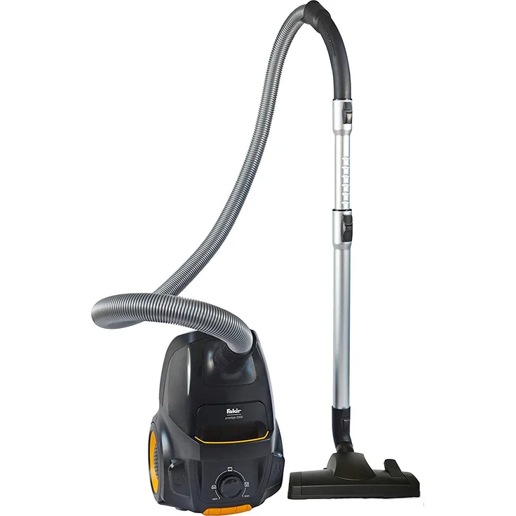 Fakir Air WAVE Prestige TS 2000 - Bodenstaubsauger mit Beutel, Allergikergeeignet, niedriger Stromverbrauch, HEPA 13 Filter, 4,5l Staubbeutelvolumen, 3-in-1 Kombidüse – 500 Watt 