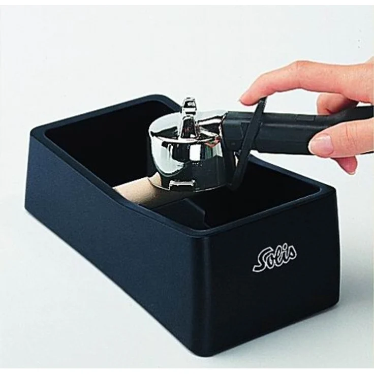 Solis Ausklopfschale für Kaffeesatz, 8 x 11,5 x 22,schwarz