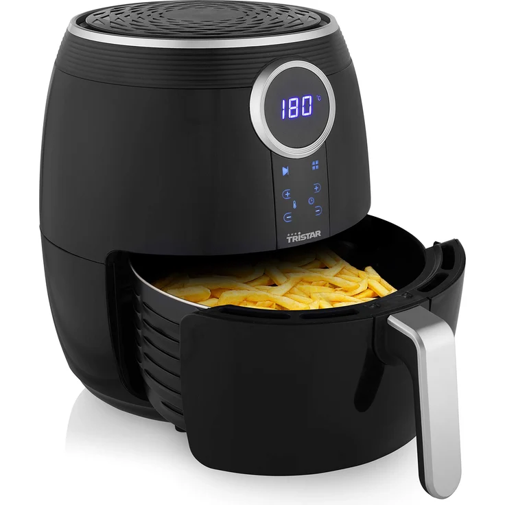 Tristar FR-6956 Digital Crispy Fryer, Heißluft-Fritteuse, 4,5 L, Digitalanzeige, 8 Programme, 1500 Watt, schwarz – Bild 1