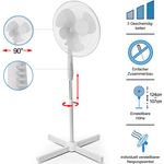 Standventilator - 3 Stufen - höhenverstellbar - drehbar - Ø 40cm