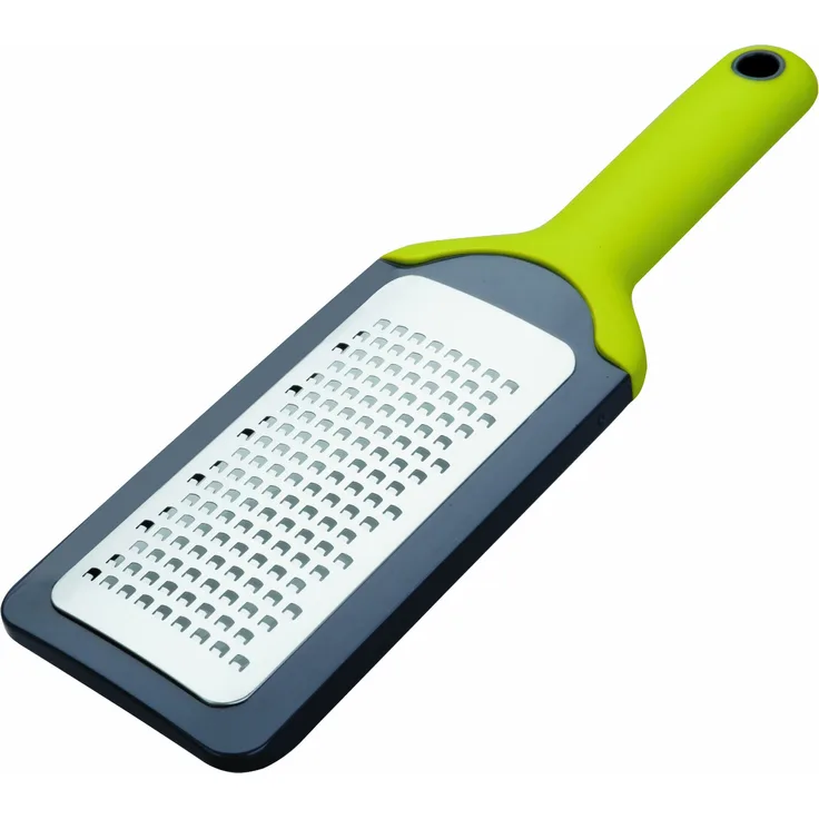 Ibili Easycook Küchenreibe, grobe Rreibe für Gemüse, Zitronen, Käse, Schokolade, Knoblauch, Ingwer, Parmesan, mit Auffang-Modus, 27 x 8 cm