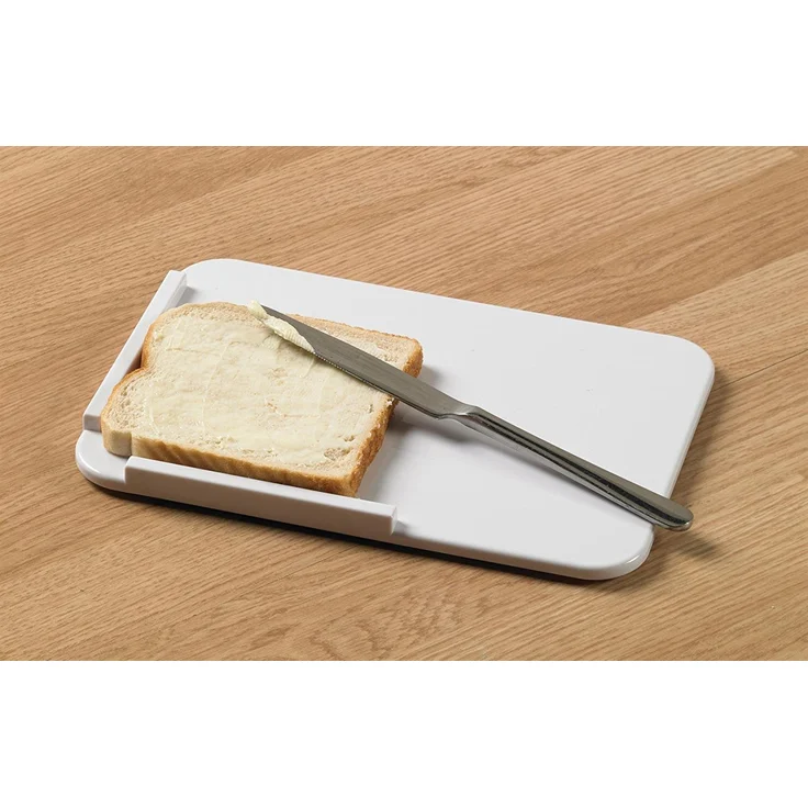 Homecraft Kunststoff-Spreading Board Einhändig Verbreitung von Butter, Marmelade und mehr, Hilfreiche Essenshilfe für ältere Menschen, Behinderte, Behinderte, Amputierte, und nach Schlaganfall – Bild 1
