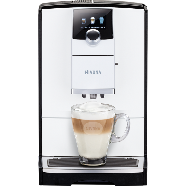 Nivona NICR 796 Kaffeevollautomat, mit Milchsystem, 2,2 l Wassertank, white line-chrom