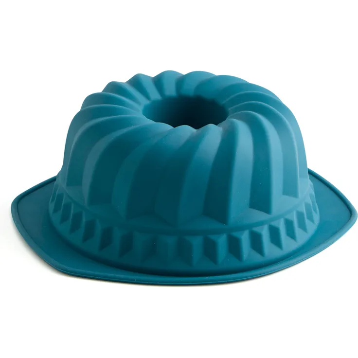 Quid 7241803 Silik-One Gugelhupfbackform aus Silikon, 24,3 x 28,4, Blau, 28 x 11 x 24 cm