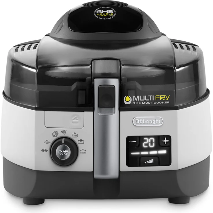 De'Longhi Heißluftfritteuse MultiFry EXTRA CHEF FH1394/2 Multicooker mit 4-in-1 Funktion, auch zum Brotbacken, ohne Öl, 1,7 Liter, 1400 Watt, grau – Bild 1