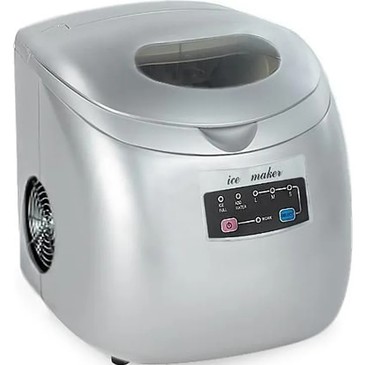 Syntrox Eiswürfelbereiter, Eiswürfelmaschine mit LED, max. 15 Kg Eiswürfel