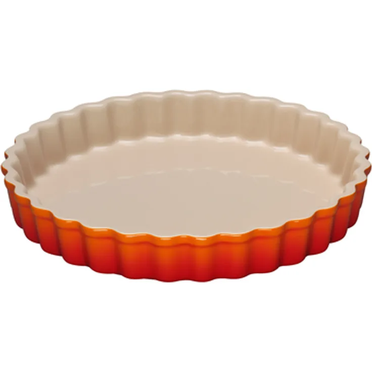 Le Creuset Tarte-Form, Ø 24 cm, Steinzeug, Ofenrot