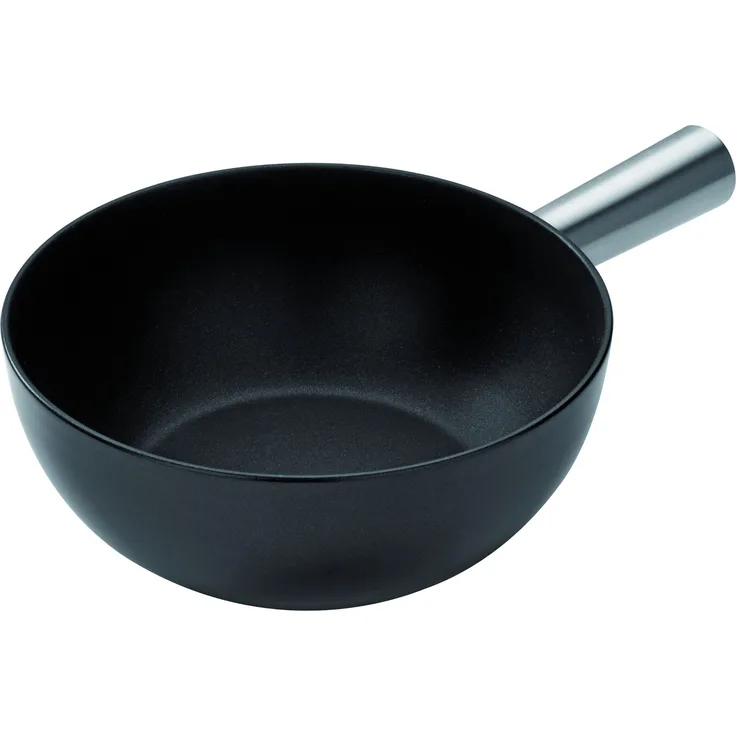 KUHN RIKON 32007 Fondue Käsefondue Caquelon Aluminium Schwarz,Induktion 23cm