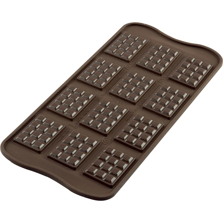 Silikomart 195246 Pralinenform Schokoladentafel, 12er-Form