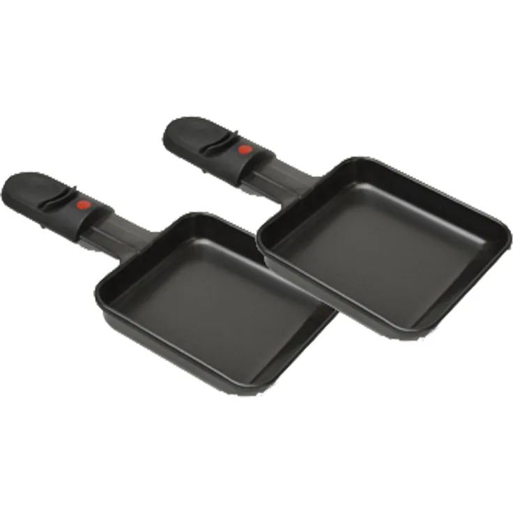 2er-Set Ersatzpfännchen Raclette-Pfännchen eckig für DOMO DO9039