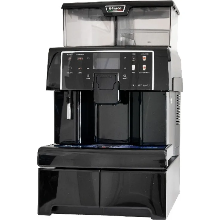 Saeco Aulika Top Evo RI Highspeed Cappuccino Kaffeevollautomat mit integriertem Mahlwerk, Farbdisplay, LED-Beleuchtung, schwarz