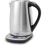 CASO WK2200, Edelstahl Wasserkocher mit Temperatureinstellung, 1.7 Liter, in 10°C Schritten von 40°C-100°C, Warmhaltefunktion