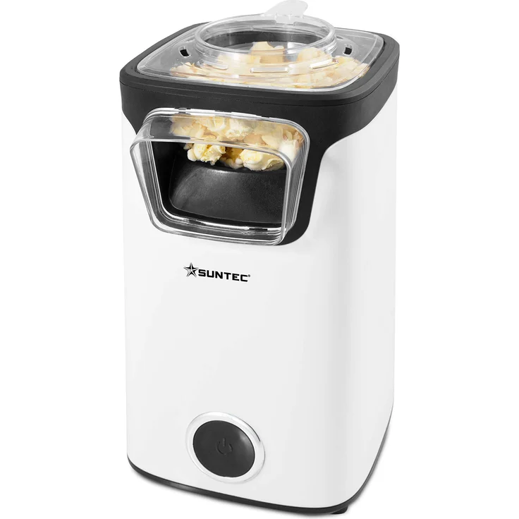 SUNTEC Heißluft-Popcornautomat POP-8618 fat free [Leckeres Popcorn ohne Fettzugabe, rotierendes Heißluft-Funktionsprinzip ohne Anbrennen, max. 60 g Mais, max. 1100 W ] – Bild 1