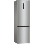 Gorenje NRK6202AXL4 Kühl-Gefrierkombination, freistehend, grau metallisch weiß, NoFrost, Schnellgefrieren, Breite 60 cm
