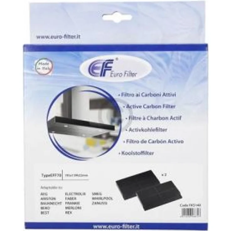 Kohlefilter wie Zanussi 9029793552 EFF70 195x139mm für Dunstabzugshaube 2Stk