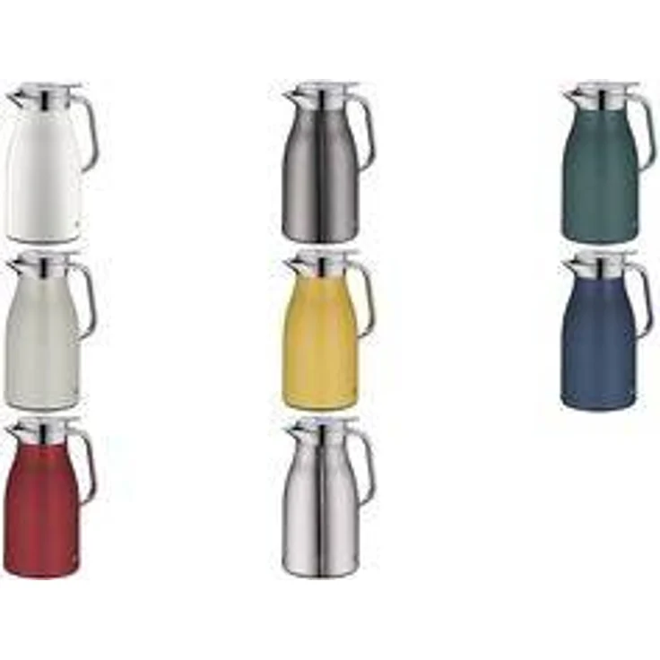 alfi Isolierkanne SKYLINE, 1,0 Liter, alpinweiß matt – Bild 1