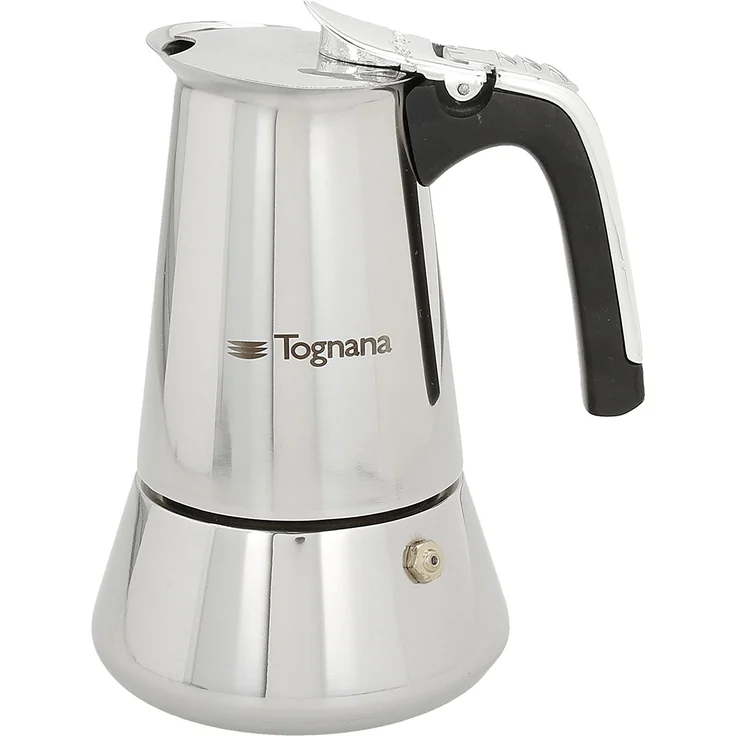 Tognana Riflex Induction Espressokocher 2 Tassen, Edelstahl, Silber – Bild 1
