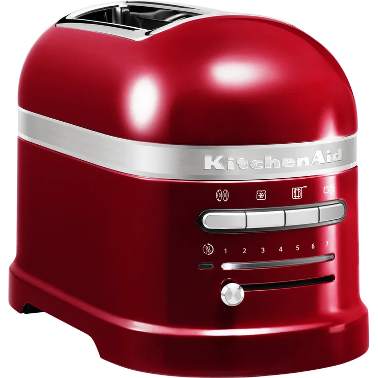 KitchenAid Artisan 5KMT2204ECA Doppelschlitztoaster, 1250W, 7 Bräunungsstufen, liebesapfelrot