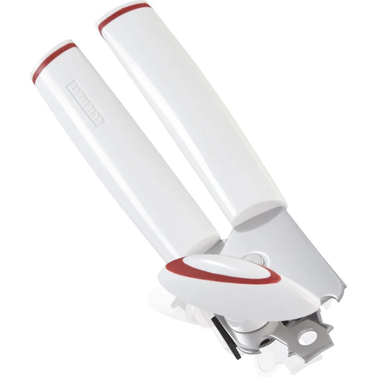 Leifheit Dosenöffner Lifty ComfortLine-Serie, für einfaches Öffnen ohne Kraftaufwand, Deckelöffner, Flaschenöffner, inklusive Kapselheber, weiß – Bild 1