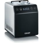 Graef IM 700 Eismaschine 2in1 mit Joghurtfunktion, 180W, Edelstahl, 4 Programme, edelstahl-schwarz