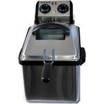 Rommelsbacher Frp 2135 E Fritteuse, 2100 W, 3,5 L Kapazität, stufenlos regelbar, schwarz-weiß