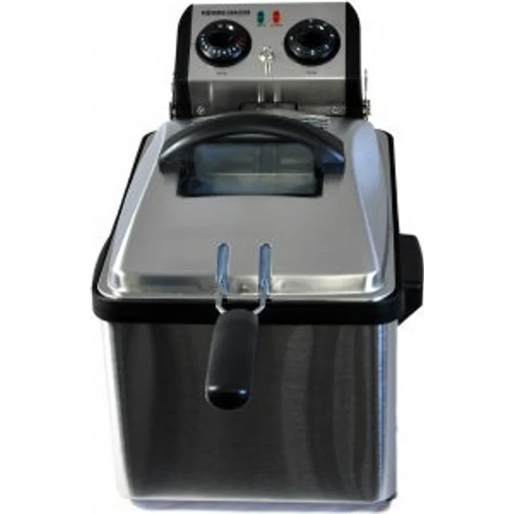 Rommelsbacher Frp 2135 E Fritteuse, 2100 W, 3,5 L Kapazität, stufenlos regelbar, schwarz-weiß – Bild 1