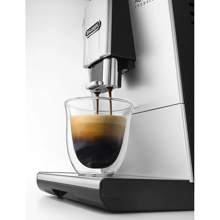 De'Longhi Autentica Cappuccino ETAM 29.660.SB Kaffeevollautomat mit Milchsystem und integriertem Mahlwerk, Cappuccino und Espresso auf Knopfdruck, Digitaldisplay mit Klartext, 2-Tassen-Funktion, silber – Bild 4