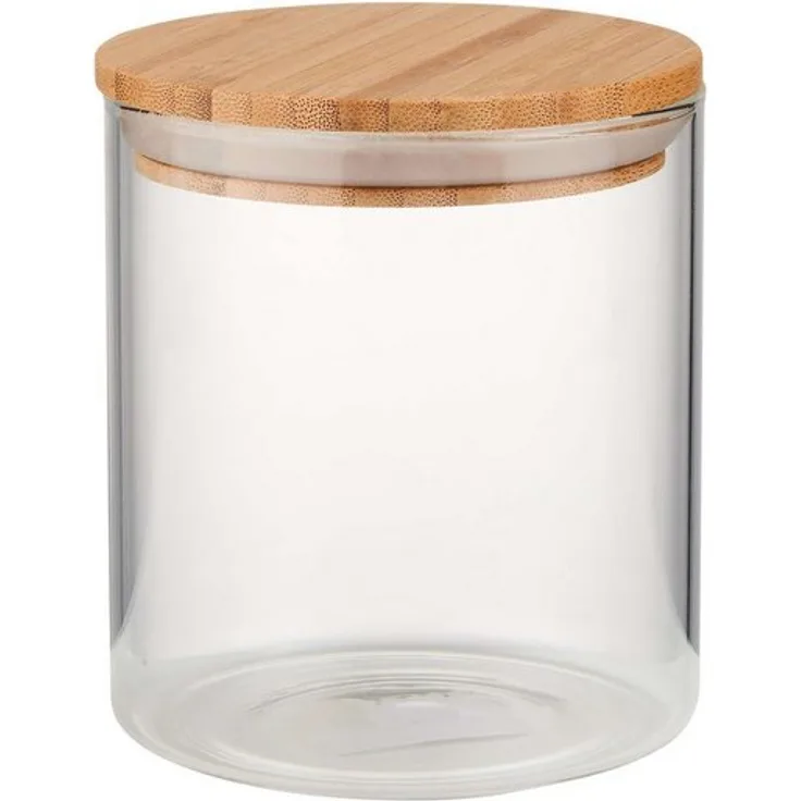 BUTLERS Vorratsdose WOODLOCK, Borosilikatglas, Bambus, Silikon