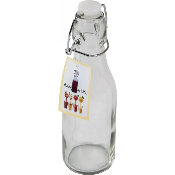 Drahtbügelflasche 500 ml Glas Flasche Bügelflaschen Bügelverschluß Saft Likör