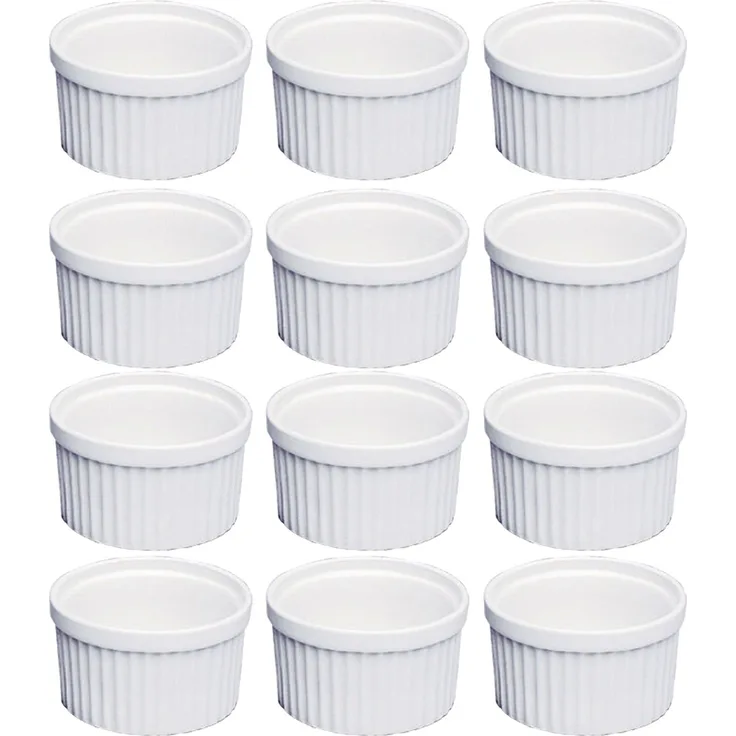 Pastetennäpfchen Rund Geriffelter Rand 7x4cm 12 Stück