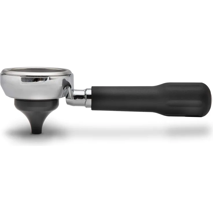 Lelit PLA583S LELIT58 Druck-Siebträger für FAP Kaffeekapseln, Rostfreier Stahl, Schwarzfarbig Griff, 58.55mm