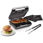 Princess Kontaktgrill Grillzange, Waffeleisen & Sandwichmaker 3in1 Wechselplatten 23x13cm