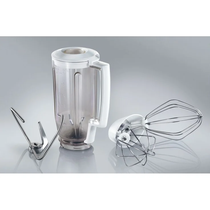 Bosch MUM6N21 Universal Plus Küchenmaschine, 1000W, 6,2L Edelstahlschüssel, 4 Geschwindigkeiten, silber, Serie: MUM6  – Bild 3
