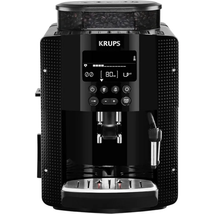Krups YY8135FD Espressomaschine, vollautomatisch, kompakt, mit Display, Schwarz