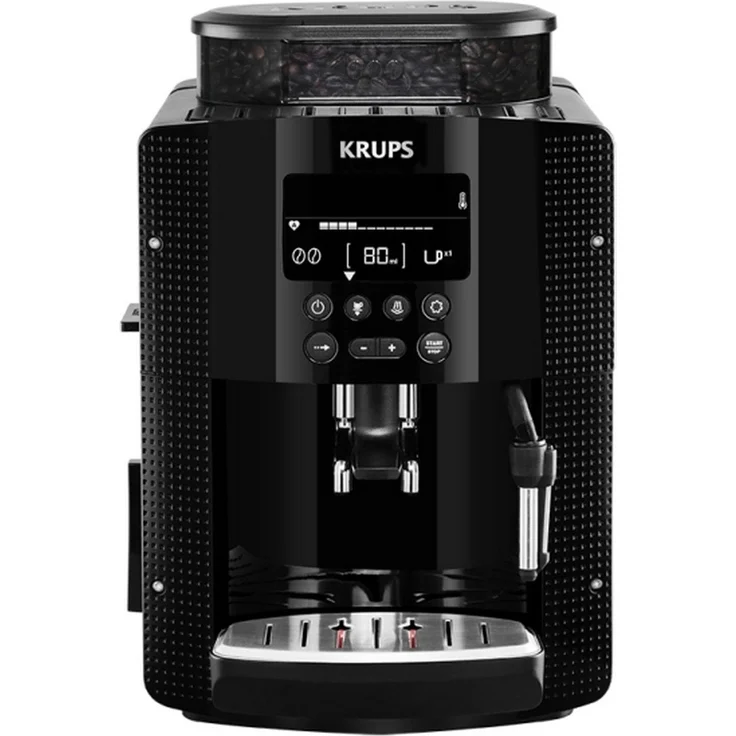 Krups YY8135FD Espressomaschine, vollautomatisch, kompakt, mit Display, Schwarz – Bild 1