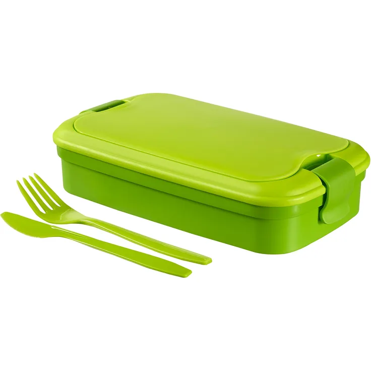 CURVER Besteck Lunchbox, Plastik, grün, 23.5 x 13.5 x 6.3 cm