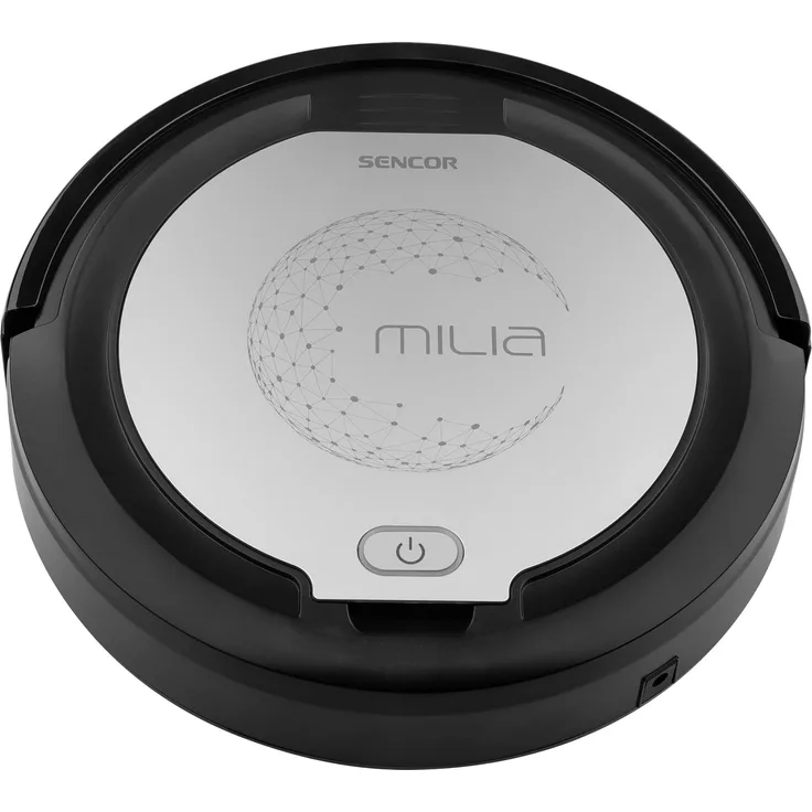 Sencor SRV 1000SL, Staubsauger-Roboter, Sehr leiser Betrieb, Betriebsdauer bis zu 70 Min. pro Aufladung, Schwarz, Silber